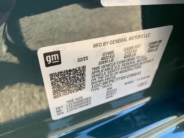 2025 Chevrolet Silverado 2500 HD Crew Cab Standard Box 4-Wheel Drive LTZ