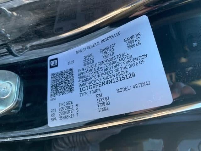 2022 GMC Canyon Crew Cab Short Box 4-Wheel Drive AT4 w/Cloth