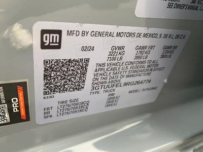 2024 GMC Sierra 1500 Crew Cab Short Box 4-Wheel Drive AT4X