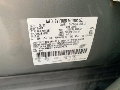 2020 Ford Explorer XLT 4WD