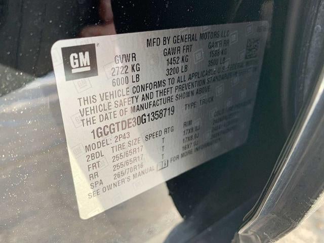 2016 Chevrolet Colorado Crew Cab Short Box 4-Wheel Drive Z71