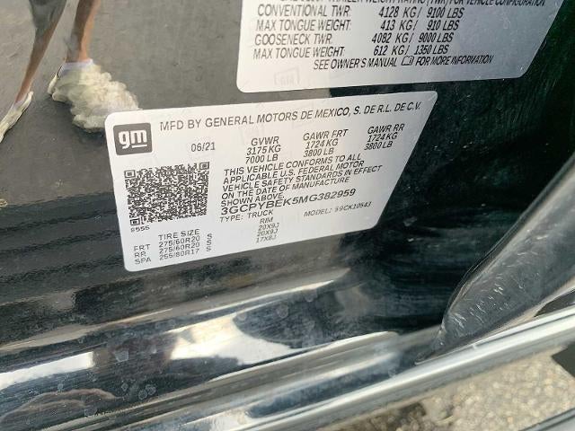 2021 Chevrolet Silverado 1500 Crew Cab Short Box 4-Wheel Drive Custom