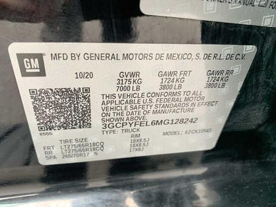2021 Chevrolet Silverado 1500 Crew Cab Short Box 4-Wheel Drive LT Trail Boss Midnight Edition
