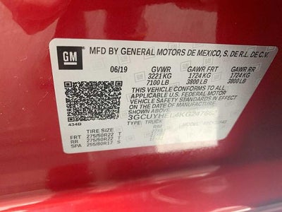 2019 Chevrolet Silverado 1500 Crew Cab Short Box 4-Wheel Drive High Country