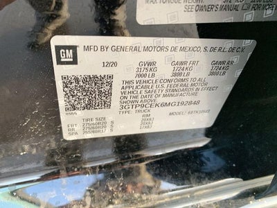 2021 GMC Sierra 1500 Crew Cab Short Box 4-Wheel Drive Elevation 3SB