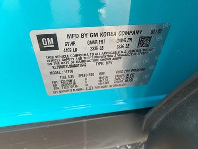 2021 Chevrolet Trailblazer AWD 4dr RS