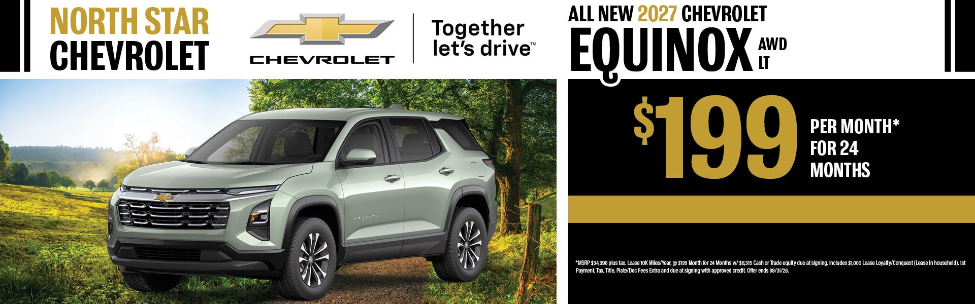 2026 Chevrolet Equinox AWD LT Lease Offer