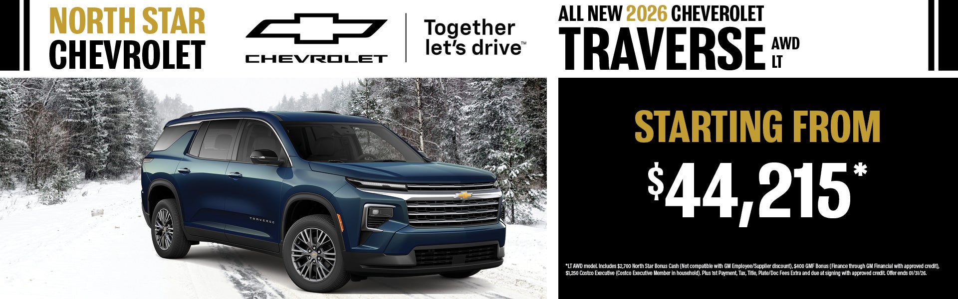 New 2026 Chevrolet Traverse