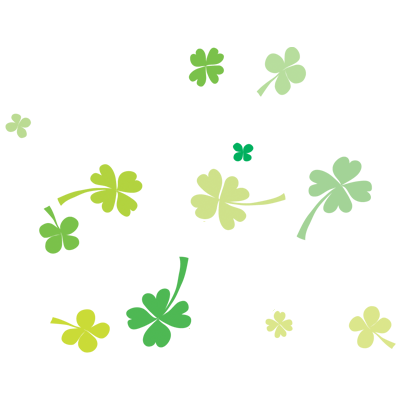 $ leaf clovers falling from the sky